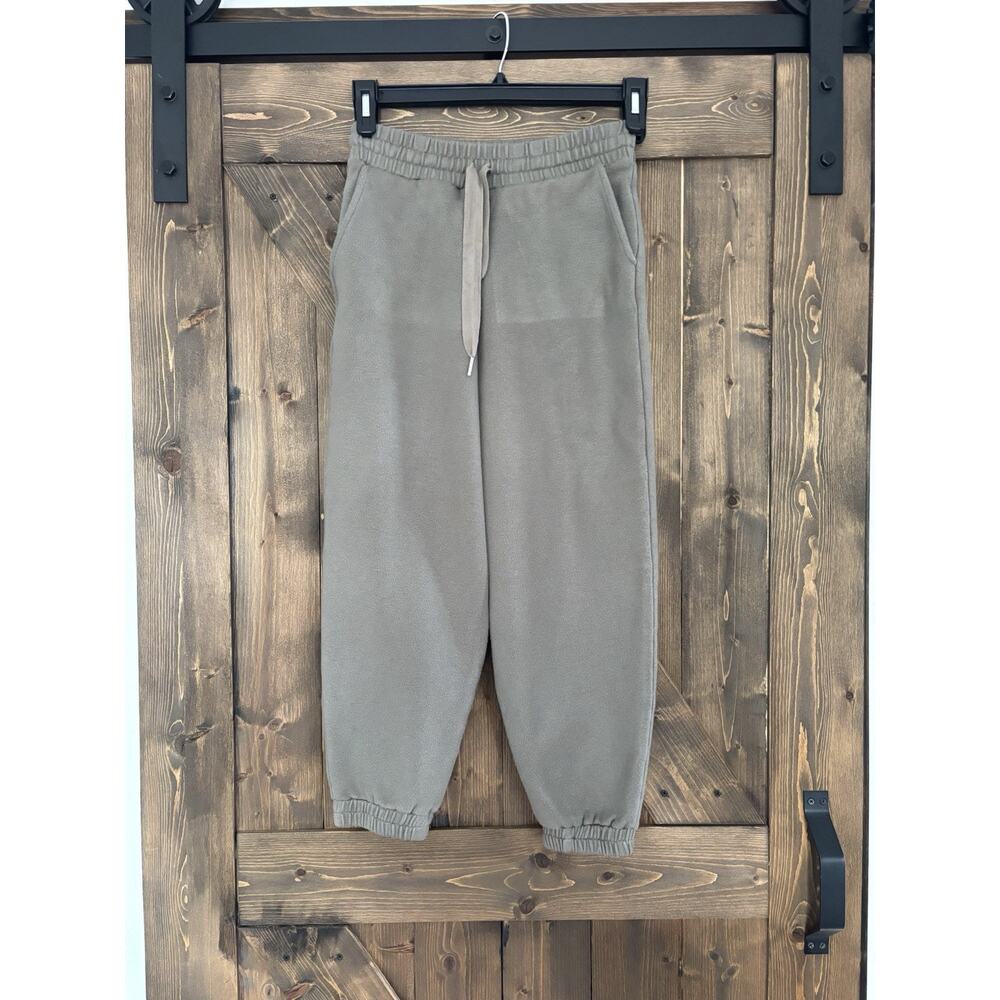 🆕 ZARA Women's Olive Green Heavy weight knit Jogger Pants 🫒